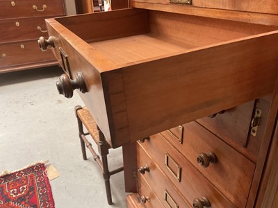 Lot 1420 - Victorian walnut Wellington chest
