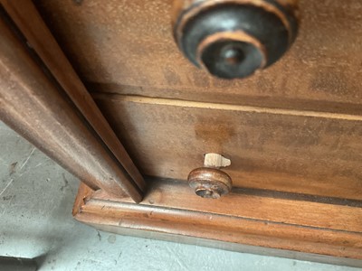 Lot 1420 - Victorian walnut Wellington chest