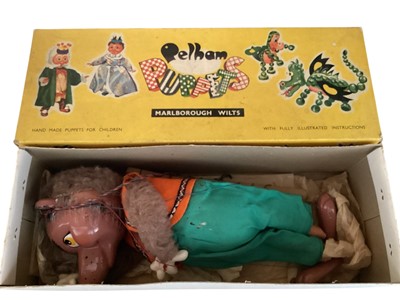 Lot 2041 - Pelham Puppets Father, Mother & Baby Bear, boxed (3)