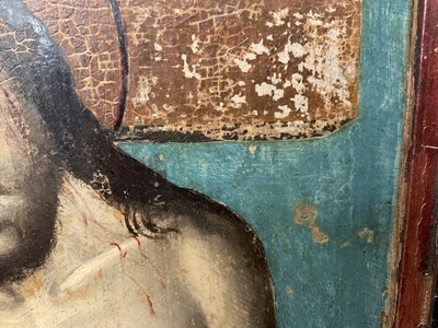 Lot 803 - Interesting early, probably 16th century Continental oil on panel, Ecce Homo