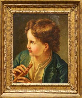 Lot 1258 - After Benedetto Luti (1666-1724) oil on canvas - The Lute Player, 45.5cm x 37cm, in gilt frame