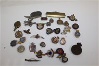 Lot 527 - Selection of British Military enamelled...