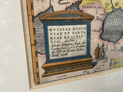 Lot 947 - Ortelius - 16th century hand coloured map of Russia