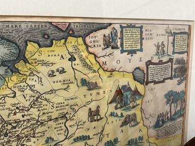 Lot 947 - Ortelius - 16th century hand coloured map of Russia