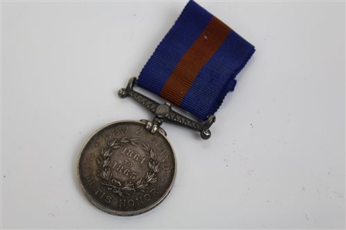 Lot 534 - Victorian New Zealand Medals, dated 1864 -...