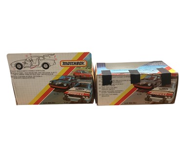 Lot 1744 - Matchbox Superkings Porche 944 No.K-98, Mercedes Benz 190E 2.3 16V No. K-115, plus Specials Kremer Porche CK5 Turbo No.SP2 & Martini Lancia Rally No..SP6, all in window boxes (6)