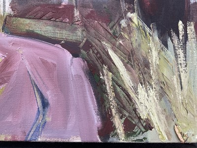 Lot 1103 - Christopher Northall (b.1960) oil on canvas - Waldingfield View No. 2, framed Exhibited: Gainsborough's House 1999. Provenance: The collection of the late Lord Phillips of Sudbury...