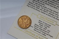 Lot 146 - G.B. Edward VII gold Sovereign 1907. GVF (1...