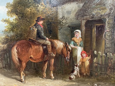 Lot 1339 - Thomas Smythe (1825-1906) oil on canvas - The Thatched Cottage, signed, in gilt frame