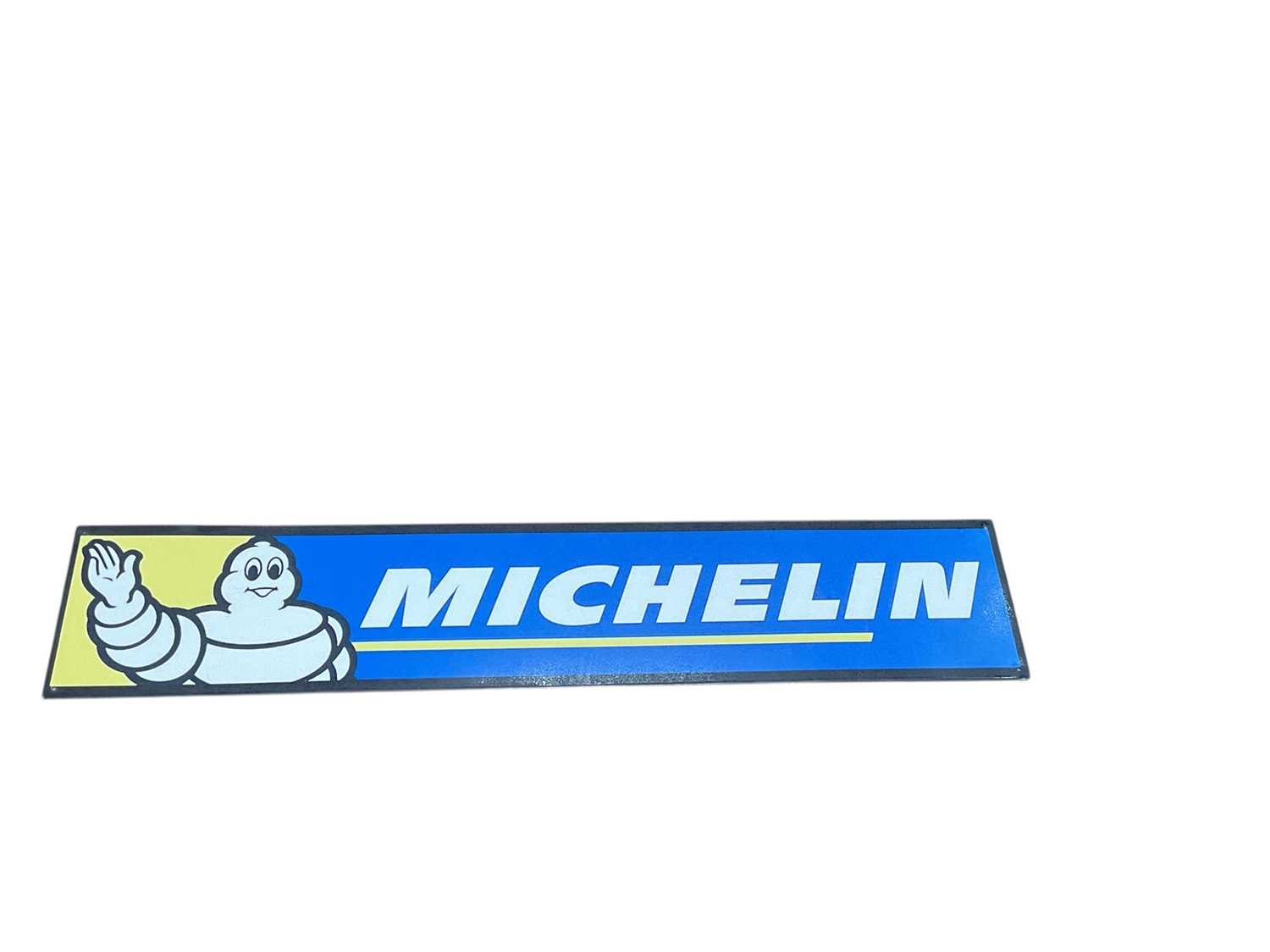 Lot 18 - Modern Michelin printed tin sign, 104 x 20cm.