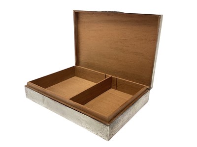 Lot 19 - 1960s silver cigarette box