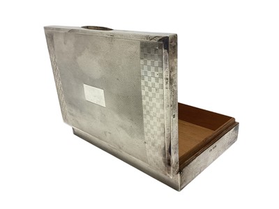 Lot 19 - 1960s silver cigarette box