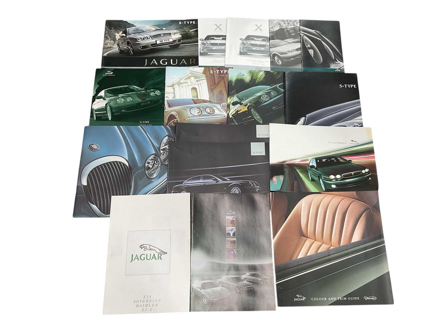 Lot 31 - Collection of 2000's Jaguar sales brochures to include S - Type and X - Type models (16).