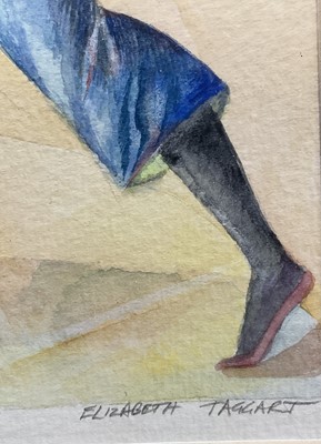 Lot 249 - Elizabeth Taggart (Born 1943) watercolour and pencil, Harlequin, 21cm x 14cm, signed, in glazed frame .
