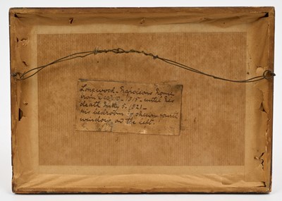Lot 76 - Rare Early 19th century framed pencil drawing of Longwood House on St Helena titled in margin 'Longwood' and inscibed on reverse of frame ' Longwood, Napoleon's home from December 10th, 1815 unt...