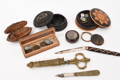 Lot 809 - Collection of works of art including Black Forest boxes