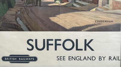 Lot 1071 - Leonard Russell Squirrell (1893-1979) British Railway poster, Coddenham, Suffolk, 98cm x 60cm, in glazed frame