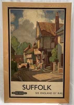Lot 1071 - Leonard Russell Squirrell (1893-1979) British Railway poster, Coddenham, Suffolk, 98cm x 60cm, in glazed frame