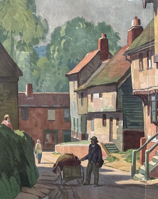 Lot 1071 - Leonard Russell Squirrell (1893-1979) British Railway poster, Coddenham, Suffolk, 98cm x 60cm, in glazed frame