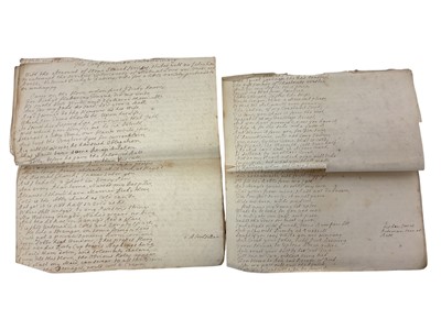 Lot 78 - Mrs Mary Wynyard, wife of Colonel John Wynyard, 17th Regiment of Foot, a fascinating group of Mid to late 18th century correspondence including a rare 1760 Lottery ticket, and a handwritten not...