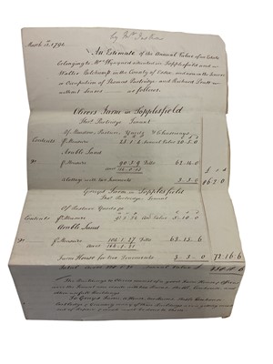 Lot 78 - Mrs Mary Wynyard, wife of Colonel John Wynyard, 17th Regiment of Foot, a fascinating group of Mid to late 18th century correspondence including a rare 1760 Lottery ticket, and a handwritten not...