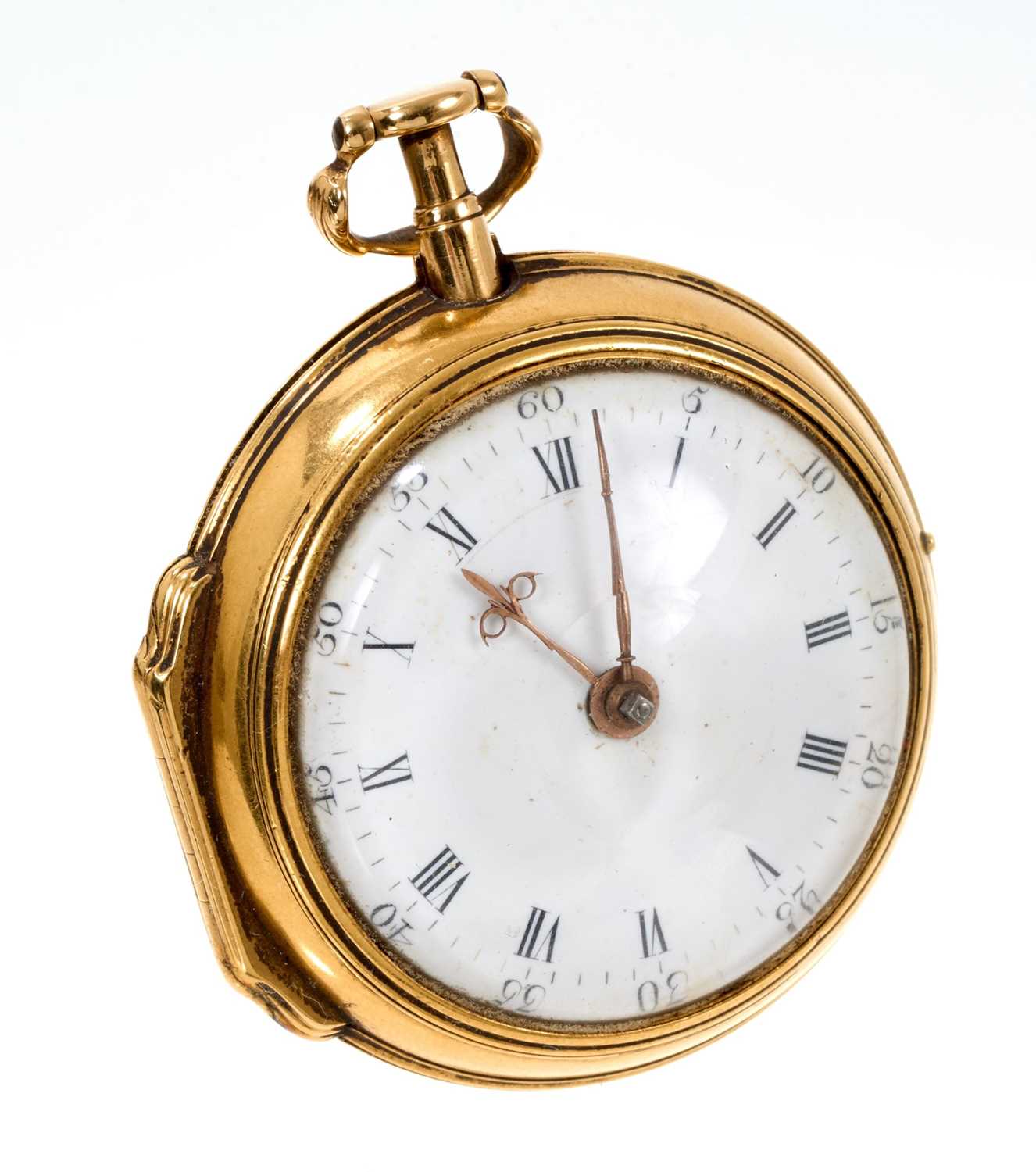 Lot 708 - George III gold pair cased pocket watch (London 1820)