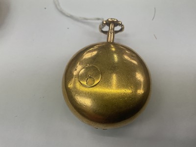 Lot 708 - George III gold pair cased pocket watch (London 1820)