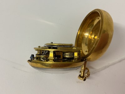 Lot 708 - George III gold pair cased pocket watch (London 1820)