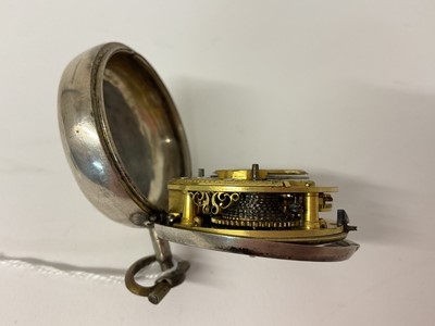 Lot 709 - George III pair cased pocket watch