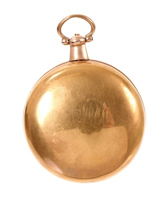 Lot 707 - George III 18ct gold full hunter pocket watch