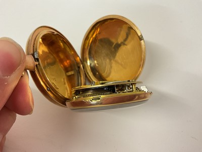 Lot 707 - George III 18ct gold full hunter pocket watch