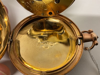 Lot 707 - George III 18ct gold full hunter pocket watch