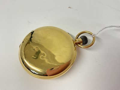 Lot 713 - Victorian 18ct gold half hunter 'Keyless Ludgate' pocket watch by J.W. Benson