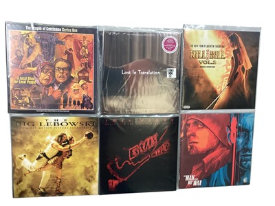 Lot 2207 - Selection of LP Record Movie Sound Tracks including Kill Bill, Full Metal Jacket, Trainspotting, Inglourious Basterds, Peaky Blinders, Game of Thrones and others (32)