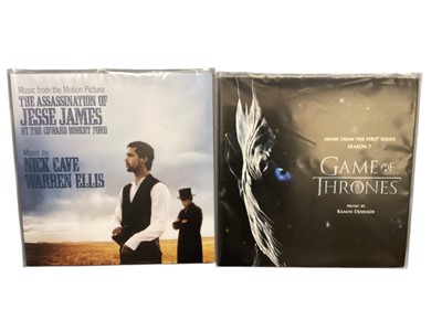 Lot 2207 - Selection of LP Record Movie Sound Tracks including Kill Bill, Full Metal Jacket, Trainspotting, Inglourious Basterds, Peaky Blinders, Game of Thrones and others (32)