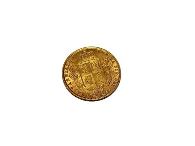 Lot 470 - G.B. - Gold Sovereign Victoria YH (Shield back) 1872 Die No. '89 GVF (1 coin)