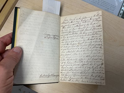 Lot 43 - General Francis Seymour, later 5th Marquess of Hertford, original handwritten diary entitled "Prussian Reviews near Cologne, September, 1861" approximately 34 pages.