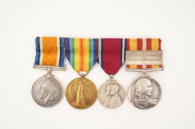 Lot 52 - First World War and later Nursing medal group comprising War and Victory medals named to M. B. Erskine, George V 1935 Silver Jubilee medal and Voluntary Medical Service medal with three bars nam...
