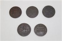 Lot 46 - G.B. 18th century copper Halfpenny tokens - to...