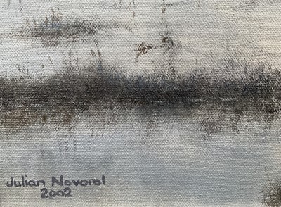 Lot 1242 - Julian Novorol (b.1949) oil on canvas - Widgeon on the River at Dawn, signed and dated 2002, 51cm x 77cm, in gilt frame