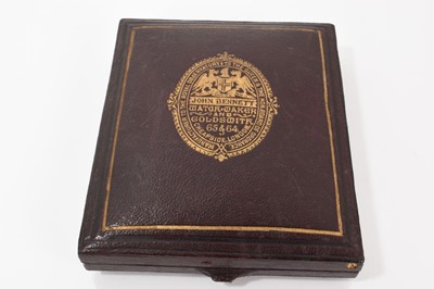 Lot 717 - 18ct gold pocket watch in fitted case
