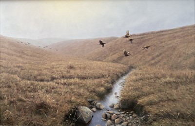 Lot 1241 - Julian Novorol (b.1949) oil on canvas - August on the Moor, signed and dated 1996, 51cm x 76cm, in gilt frame