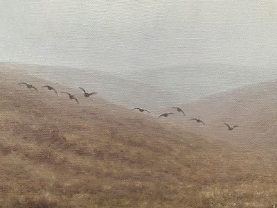 Lot 1241 - Julian Novorol (b.1949) oil on canvas - August on the Moor, signed and dated 1996, 51cm x 76cm, in gilt frame