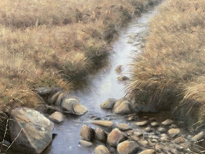 Lot 1241 - Julian Novorol (b.1949) oil on canvas - August on the Moor, signed and dated 1996, 51cm x 76cm, in gilt frame