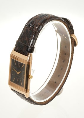 Lot 695 - Jaeger le-Coultre 18ct gold Reverso Classique wristwatch