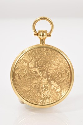 Lot 718 - Chopard gold fob watch