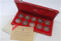 Lot 9 - Tunisia - 1969 10 Coins Silverer Proof Set -...