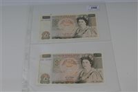 Lot 155 - G.B. Bank of England Fifty Pound notes - to...