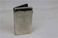 Lot 539 - Good quality George V Silverer cigarette case...