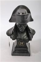 Lot 557 - Bronze bust of Napoleon Bonaparte - raised on...